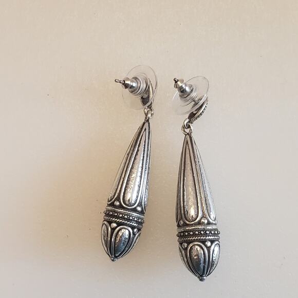 Brighton vintage Nola silver drop post earrings - Picture 3 of 3